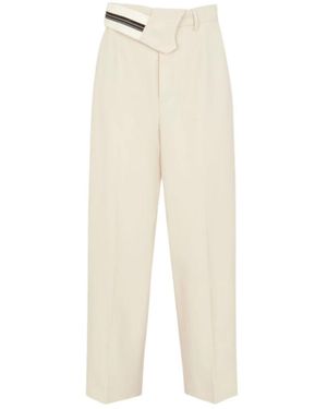 Fendi Straight Trousers - Natural