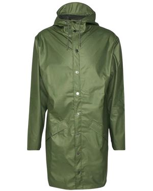 Rains Jassen ,Groen ,Leer Fishtail Parka