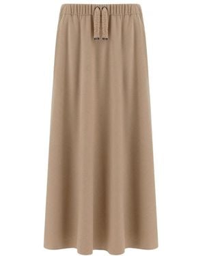 Herno Midi Skirts - Marrón