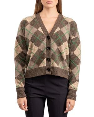 Weekend by Maxmara Truien & Vesten ,Bruin ,Wol Trui Met Lange Mouwen - Zwart