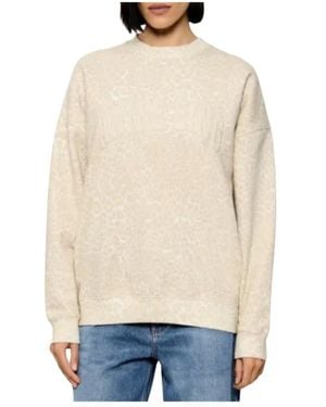 Anine Bing Hoodies & Sweatvesten ,Katoen Sudadera Miles - Naturel