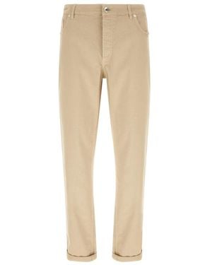 Brunello Cucinelli Traditionele Jeans - Naturel