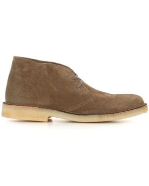 Astorflex Lace-Up Boots - Natural