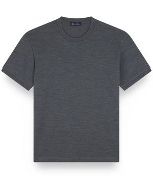 Paul & Shark Luxuriöses Wollseide T-Shirt - Grau