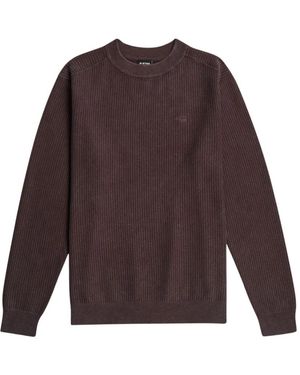 G-Star Truien & Vesten ,Bruin ,Katoen Washed Knit Pullover