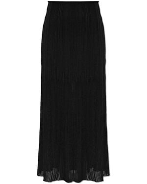 Balmain Plisseerock - Schwarz