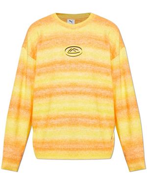 PUMA Round-Neck Knitwear - Yellow