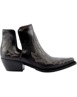 Zoe Cowboy & Biker Boots - Black