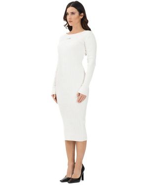 Maison Margiela Midi Jurk - Wit