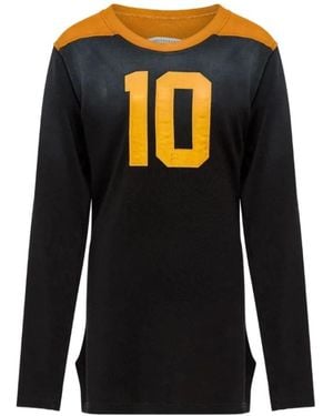 Maison Margiela Long-Sleeved T-Shirt With Inserts - Black