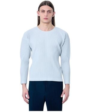 Issey Miyake Long Sleeve Tops - Azul
