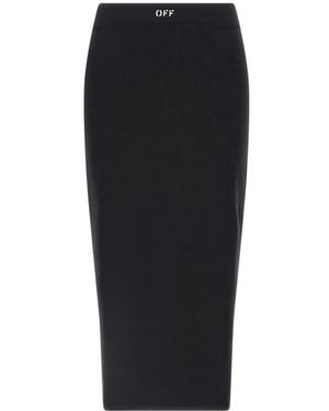 Off-White c/o Virgil Abloh Midi Skirts - Black