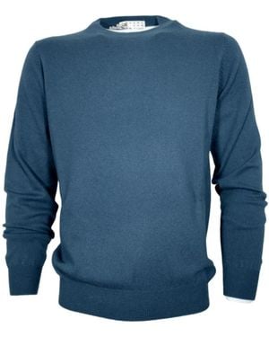 Cashmere Company Round-Neck Knitwear - Blue