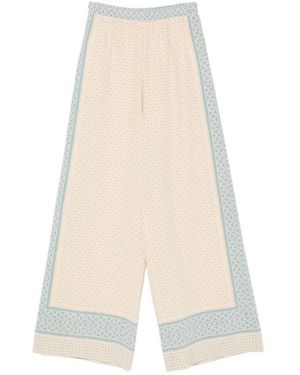 Ermanno Scervino Wide Trousers - Natural