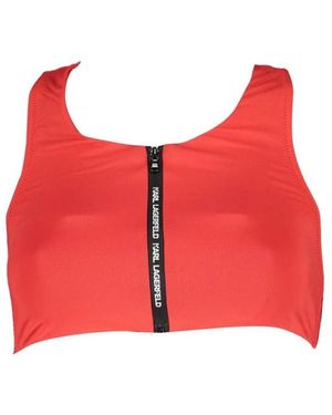 KARL LAGERFELD Sleeveless Tops - Red