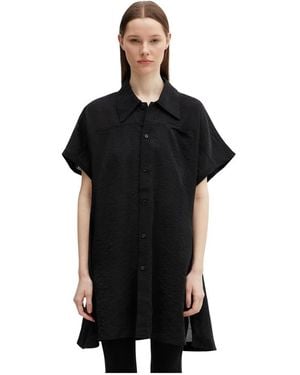 Y-3 Jassen ,Zwart ,Leer Short Sleeve Utility Overshirt