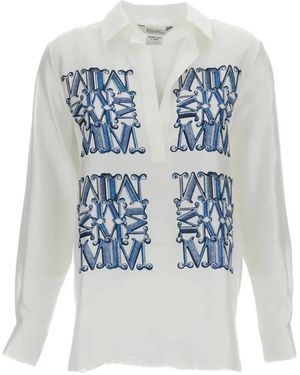 Max Mara Mxmfiltro Camicia Oceano - Blauw