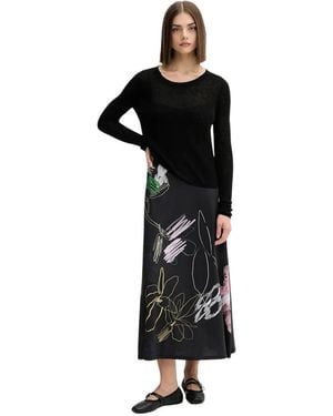 Desigual Kleedjes ,Zwart ,Polyester Kala Jurk