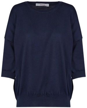 Jucca Round-Neck Knitwear - Blue