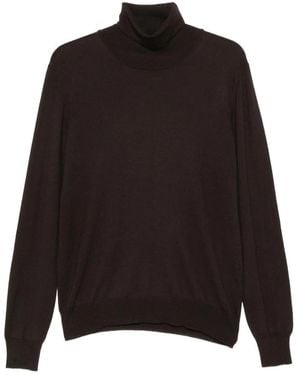 Gran Sasso Ciclista Rollkragenpullover - Schwarz
