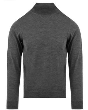 Drumohr Truien & Vesten ,Grijs ,Wol Turtleneck Wollen Trui
