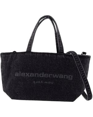 Alexander Wang Tassen ,Grijs ,Katoen Punch Small Tote - Zwart