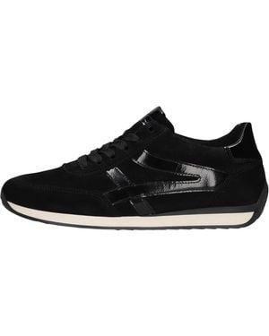 Gabor Schoenen ,Zwart ,Leer 6032 Lage Sneaker