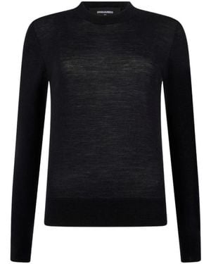 DSquared² Round-Neck Knitwear - Black
