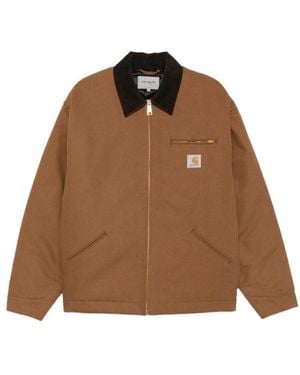 Carhartt Jassen ,Bruin ,Katoen Og Detroit Jacket