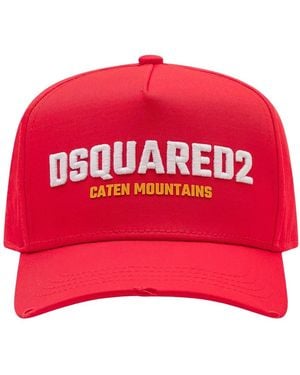 DSquared² Baseball Cap Gabard - Rot