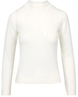 Gran Sasso Truien & Vesten ,Wol Turtleneck Trui - Wit
