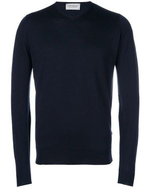 John Smedley Round-Neck Knitwear - Blauw