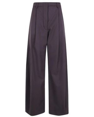 Thelatest Billie Wide-Leg Broeken - Paars