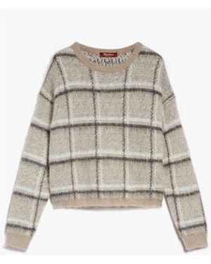 Max Mara Round-Neck Knitwear - Grijs
