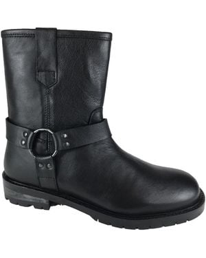 H.i.p. Schoenen ,Zwart ,Leer H1242 Biker Boot