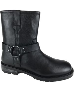 H.i.p. Schoenen ,Zwart ,Leer H1242 Biker Boot