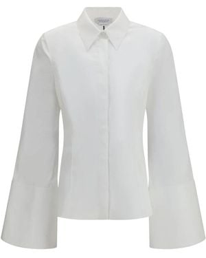 Gabriela Hearst Jataya Katoenen Shirt Met Getailleerde Pasvorm - Wit