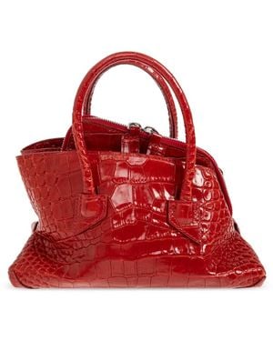 The Attico Tassen ,Rood ,Leer La Passeggiata Mini Bag