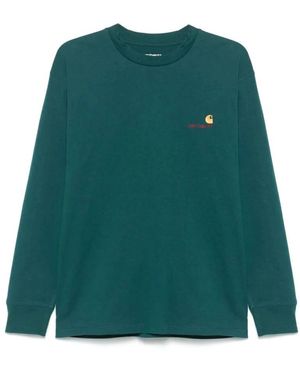 Carhartt Amerikanisches script logo t-shirt - Grün
