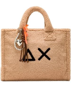 Sun 68 Tassen ,Bruin ,Cali Midi Bag Teddy - Naturel