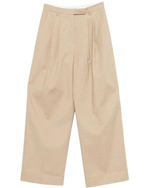 Mark Kenly Domino Tan Wide Broeken - Naturel