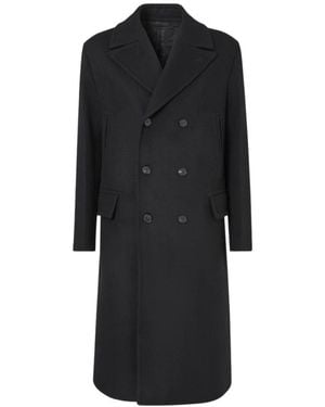 Fendi Double-Breasted Coats - Black