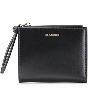 Jil Sander Compact Portemonnee - Zwart