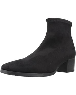Miss Elastic Ankle Boots - Negro