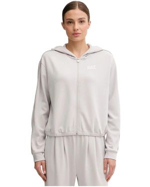 EA7 Zip-Through Hoodie - Grijs