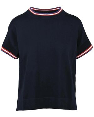 Alpha Studio Round-Neck Knitwear - Azul