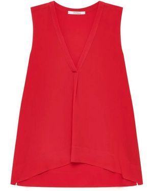 Maliparmi Sleeveless Tops - Red