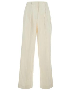 DUNST Pleated Broeken - Naturel