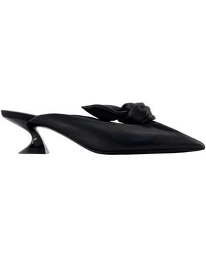 Lanvin Kitten Bow Court Shoes - Black