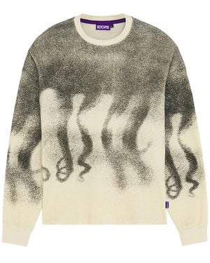 Octopus Maglia Maniche Lunghe Ls Tee Faded Waffle T-Shirt - Natur